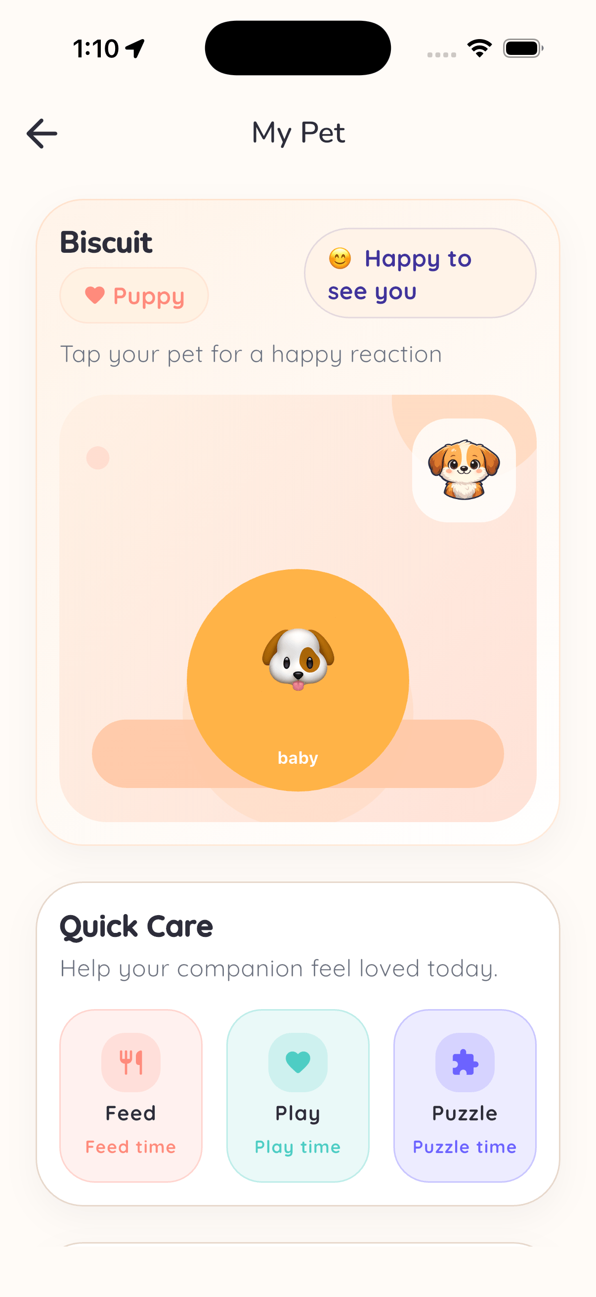 Tuniri learning pet screen